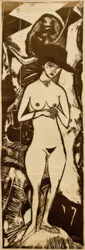 Nu au chapeau noir